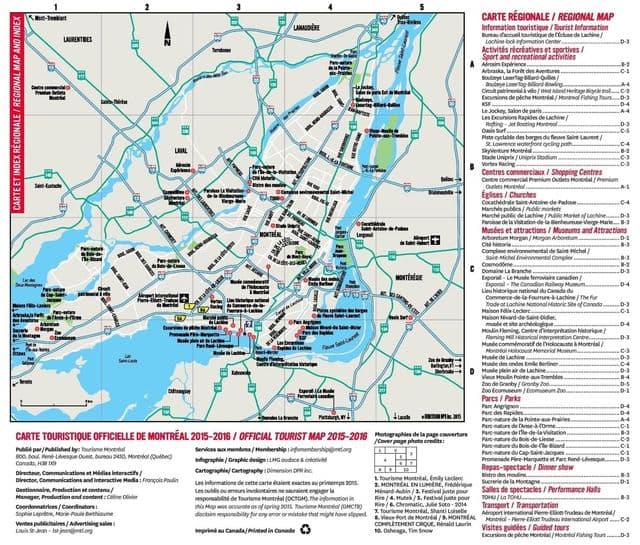 Montreal roads map